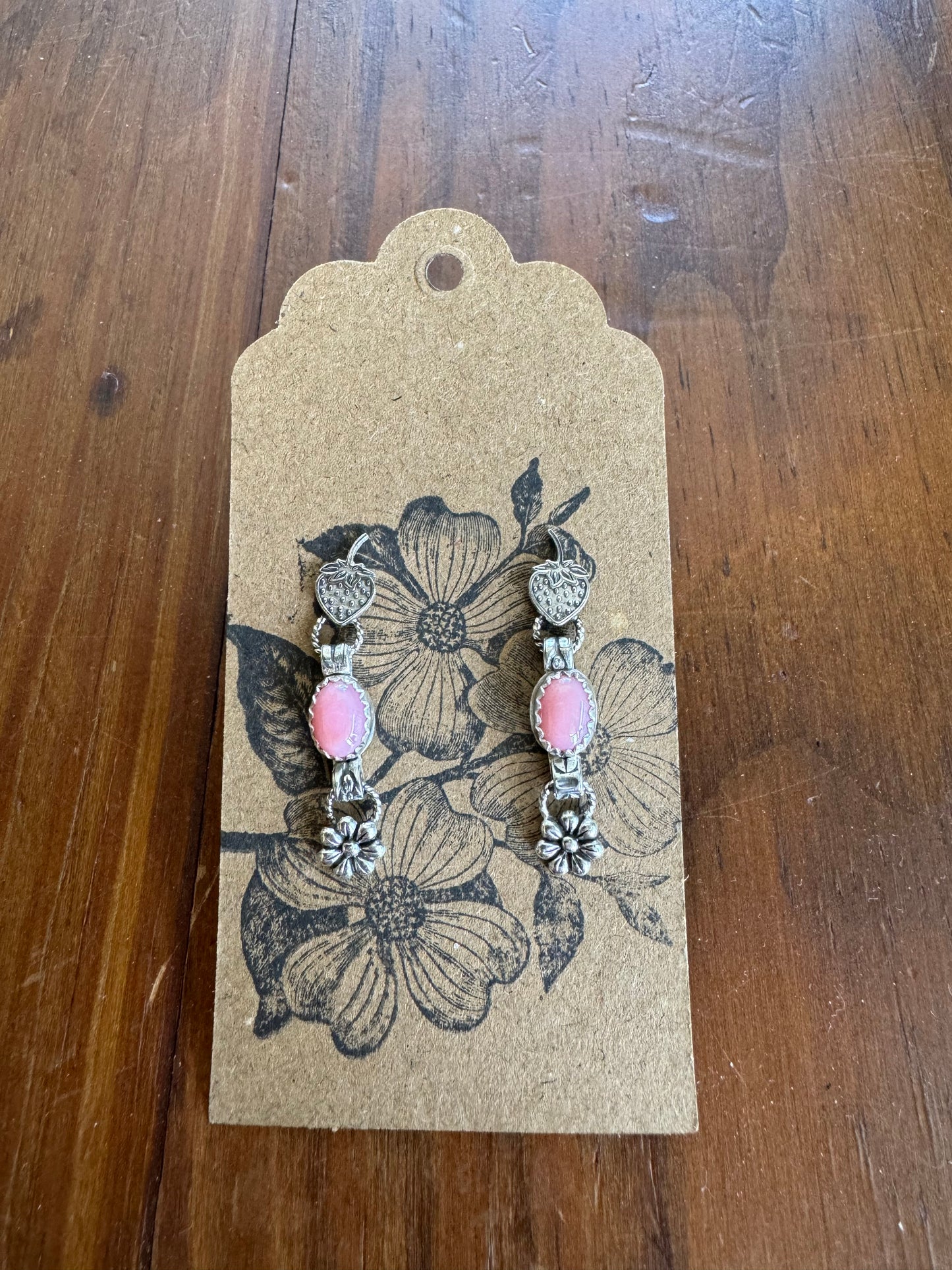 Dainty strawberry earrings