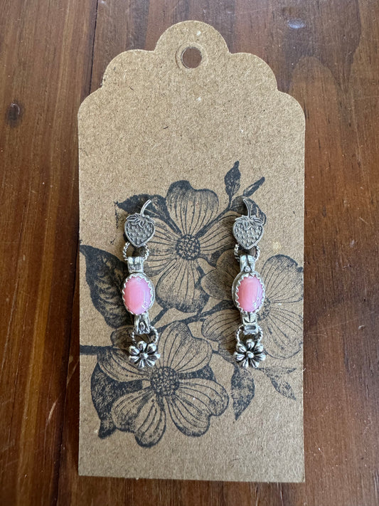 Dainty strawberry earrings