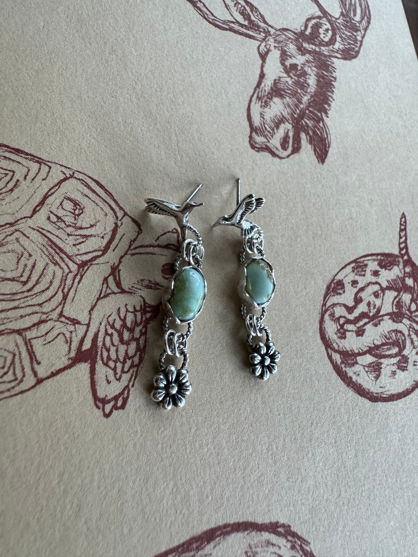 Palomino Hummingbird earrings