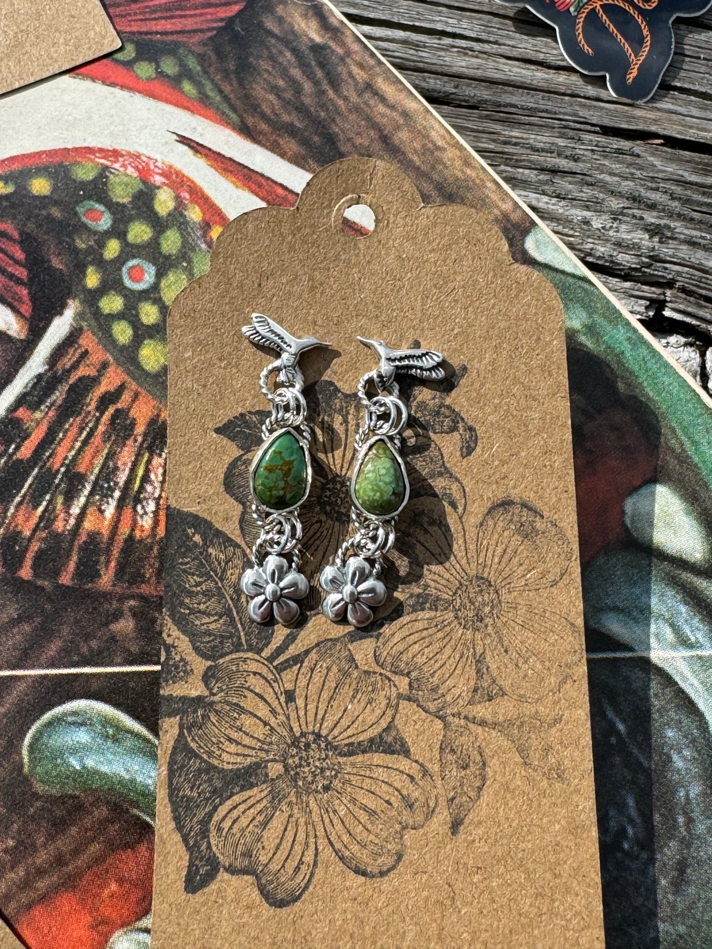 Sonoran Hummingbird Earrings