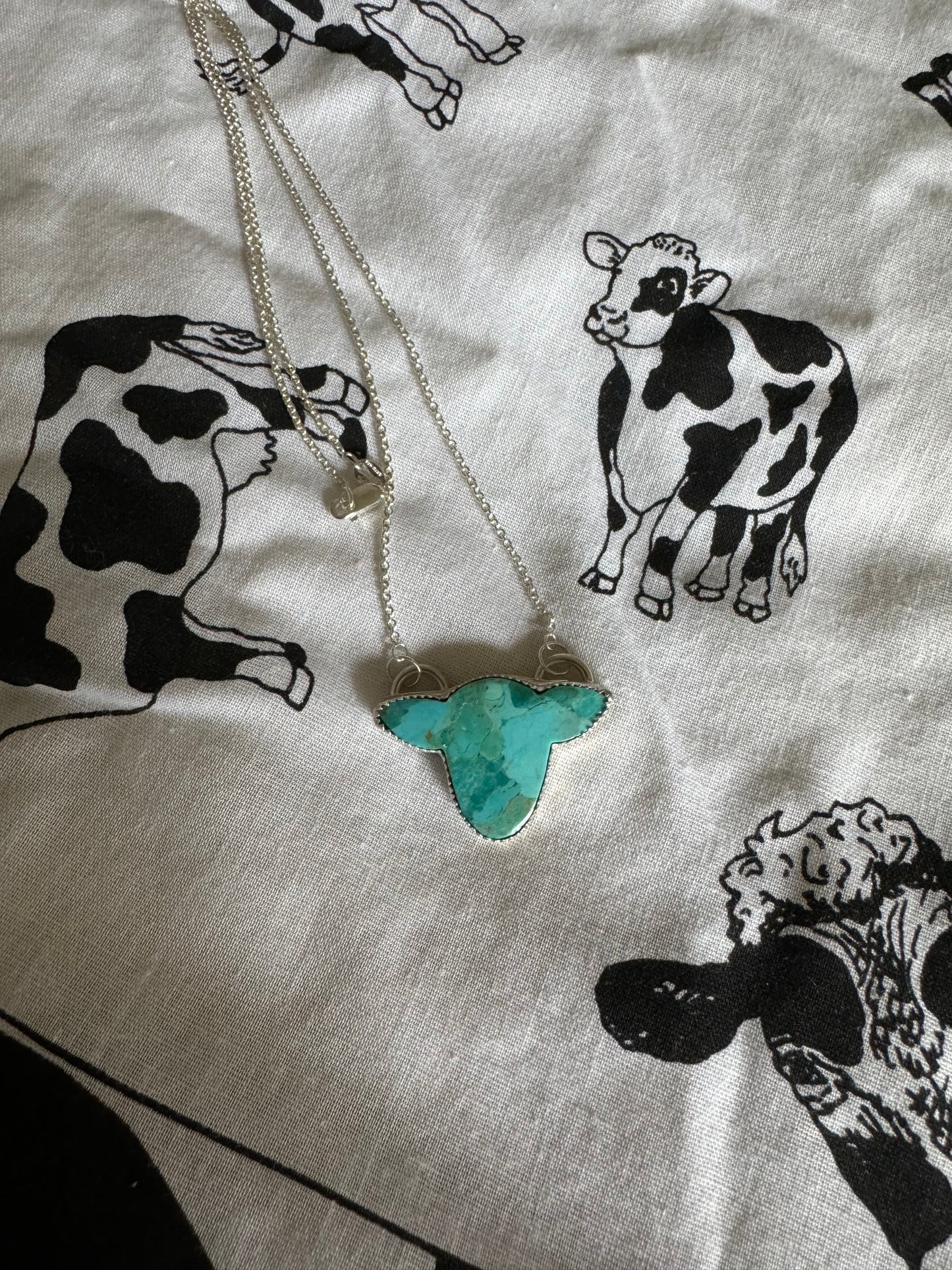 Kingman Mohave Cow Pendant