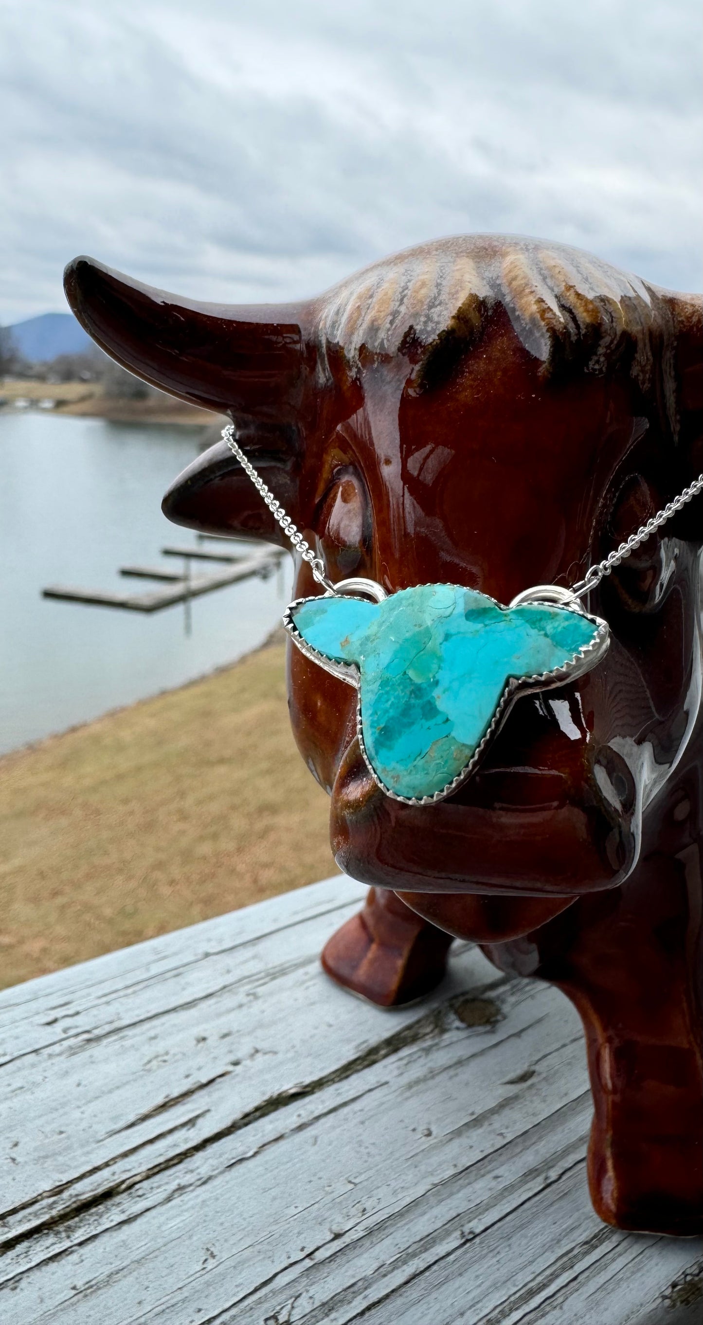 Kingman Mohave Cow Pendant