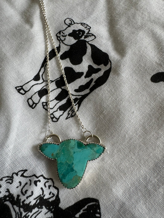 Kingman Mohave Cow Pendant